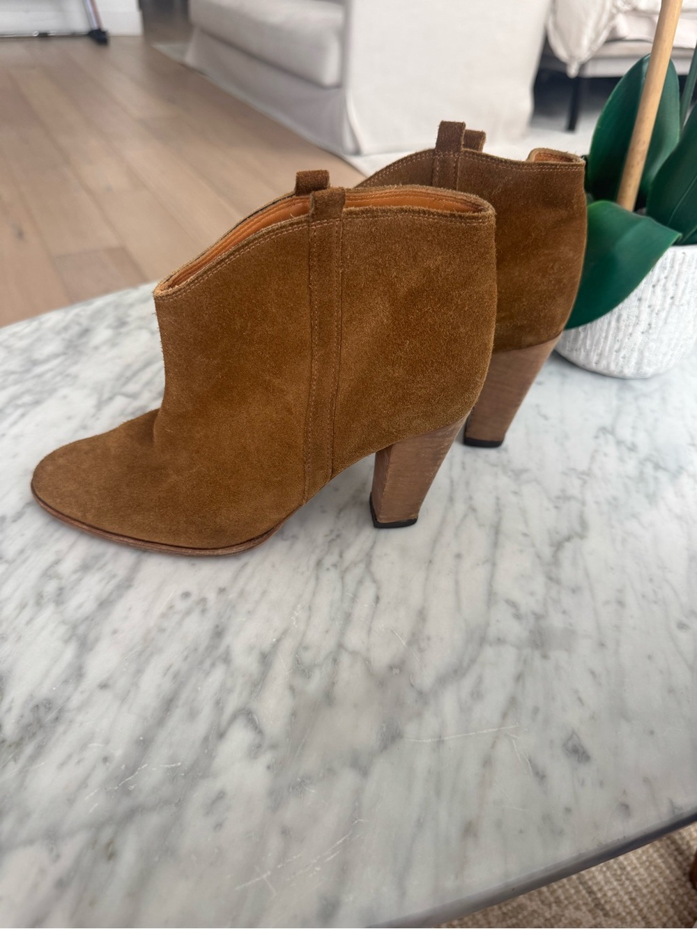 Isabel Marant Brown Suede Ankle Booties